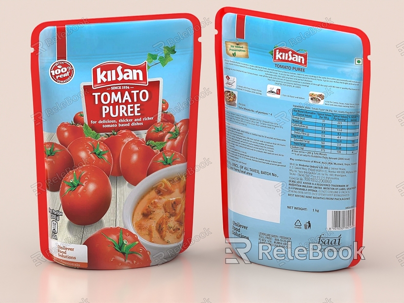 Tomato Sauce Tomato Juice Rubber Bag Seasoning Bag Packaging Bag Food Food Packaging model