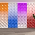 Modern background wall 3d model