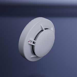 Smoke Detector Fire Smoke Detection Delay Detector 3d model