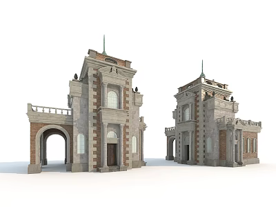 European architecture 3d model
