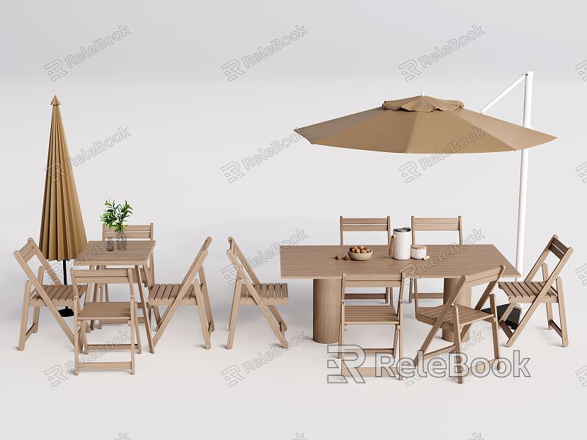 Modern Outdoor Table and Chair Outdoor Table and Chair Combination Dining Table and Chair Leisure Chair model