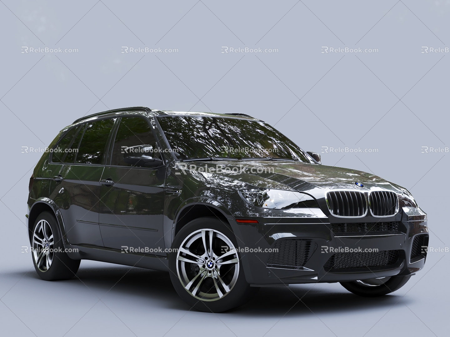 Hyundai Black BMW Car X5 3d model