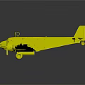 White Model Airplane With Dual Propellers And UAE Flag On Tail Wing