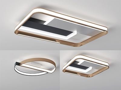 Light Luxury Ceiling Lamp 3d model