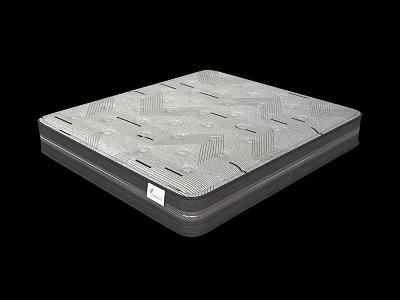 Modern Mattress With Geometric Pattern Surface For Comfortable Sleep Support 3d model