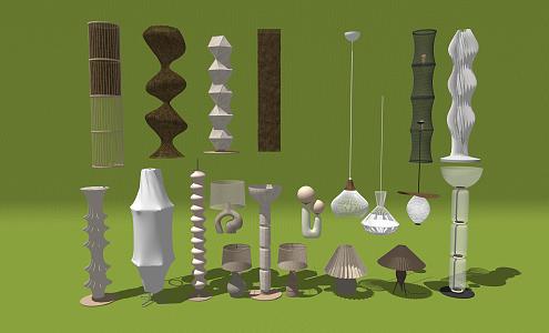 Combined lamps and lanterns 3d model