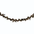 Decorative Plant Garland Made With Pine Cones And Pine Needles As Ornament