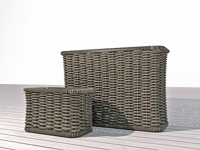 Modern Storage Basket Storage Basket 3d model