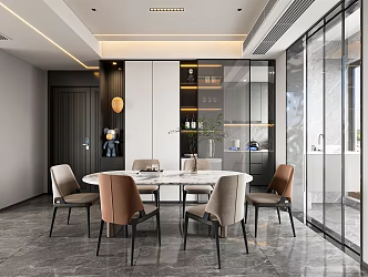 Modern Restaurant 3d model