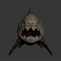 3D Modeled Prehistoric Fish as Ancient Marine Creature With Fierce Appearance Sharp Teeth Detailed Design