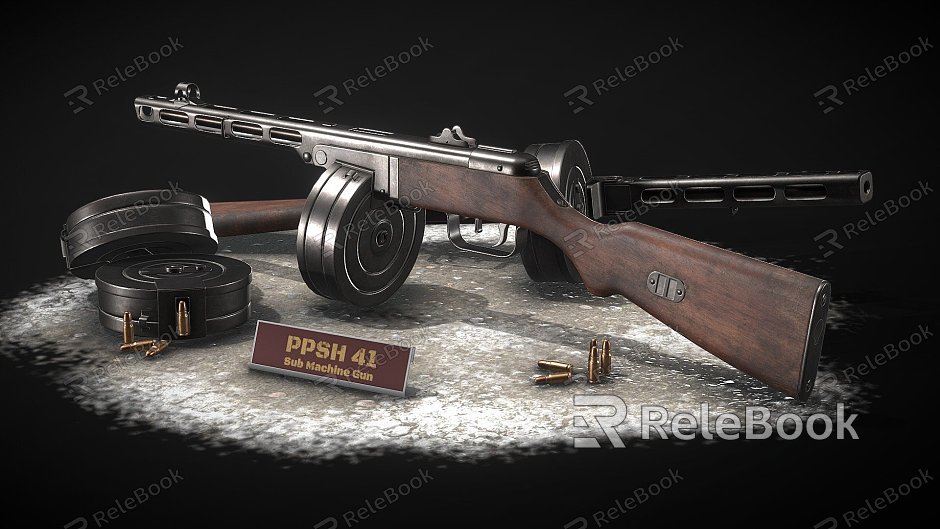 PPSH 41 submachine gun model