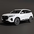 White SUV With Modern Sleek Exterior Design Black Alloy Wheels And Front Styling