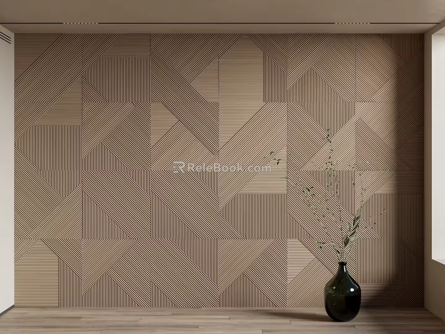 Modeling wall, clapboard, wall trim, modeling background wall 3d model