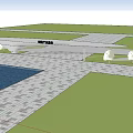 Modern Gate Entrance Gate 3d model