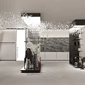 Modern Clothing Store Facade With Glass Doors And Fashionable Mannequins In Window