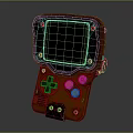Modern game machine electronic chicken palm game machine 3d model