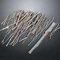 Natural Tree Branches And Twigs For Craft Decor And DIY Projects 3d model