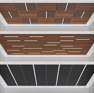 Modern Ceiling Grille Ceiling Square Ceiling 3d model