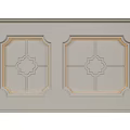 Elegant Ceiling Design With Symmetrical Decorative Panels Geometric Patterns And Ornate Edges 3d model