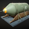 Bomb Torpedo Bomb Torpedo Missile Ammunition 3d model