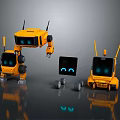 Robot Assistant Small Robot Butler Robot Butler Figure Game Figure 3d model