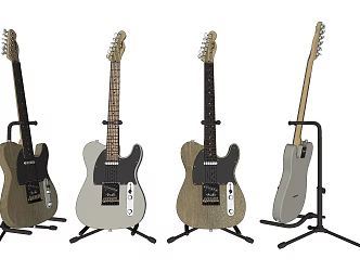 Modern Guitar Musical Instruments Guitar 3d model