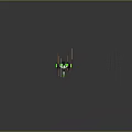 Spaceship Flying In Starry Space With Colorful Green Yellow Pink White Trails