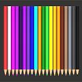 Modern color pen color pencil 3d model