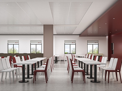 Restaurant Canteen 3d model