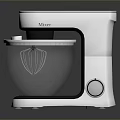 White Mixer With Transparent Bowl And Modern Design For Kitchen Use