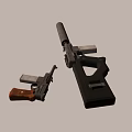 Rifle submachine gun 3d model