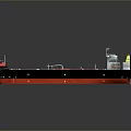 Large Commercial Oil Tanker With Red Black Hull And Deck Navigation Equipment