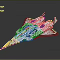 Futuristic Fighter Jet Model With Sleek Gray Design And Aerodynamic Cockpit