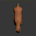 Orange Plush Toy Horse With White Legs Face And Black Hooves Standing On Dark Surface