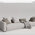 Modern Multiplayer Sofa Minotti 3d model