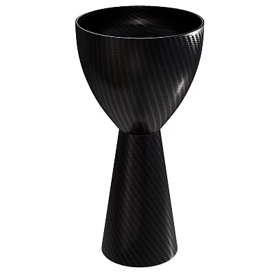 Modern Black Carbon Fiber Washbasin With Unique Streamlined Design Structure 3d model