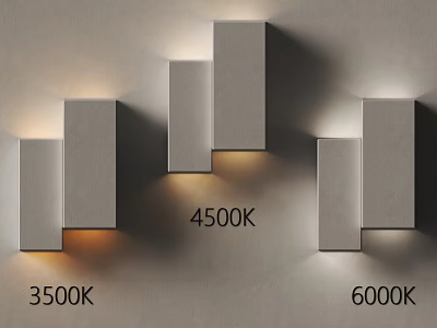 Sleek Modern Design Wall Lights With 3500K 4500K 6000K Color Temperatures 3d model