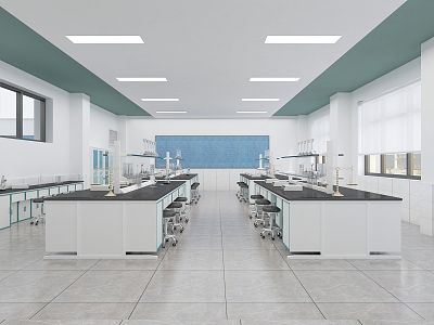 Modern Laboratory 3d model