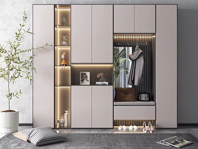 Modern shoe cabinet 3d model