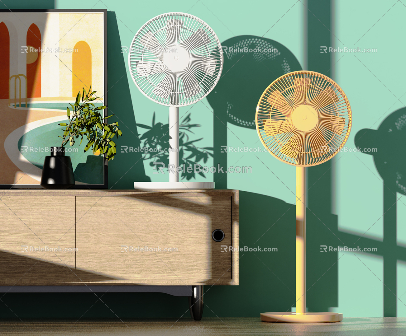 Modern Fan 3d model