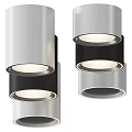 Modern Downlights And Spotlights With Sleek Silver Black Finish And Bright Illumination