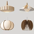 Modern Chandelier Designs With Wooden Accents And Various Geometric Shapes For Home Interior