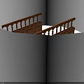 Classical Building Wooden Balustrade Design With Carved Posts And Ornate Railings