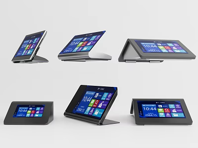 Versatile 2 in 1 Tablet Laptop with Multiple Stand Angles and Touchscreen 3d model