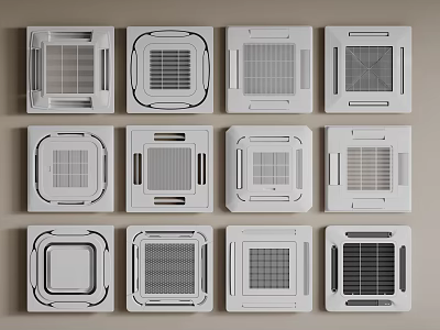 Modern central air conditioning air conditioning outlet 3d model