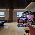 Industrial LOFT Recreation Room Theme Recreation Room 3d model