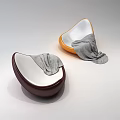 Modern Leisure Chairs in Brown and Orange with Gray Blankets for Comfortable Seating