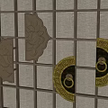 New Chinese Style Door Handle Door Handle Combination 3d model