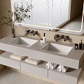 Modern Bathroom Cabinet Bathroom Basin Bathroom Ornaments 3d model