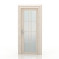 Jianou solid wood door interior door door 3d model